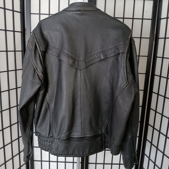 ZR1 Men's Leather Jacket with Pockets Size 44 - Picture 3 of 6